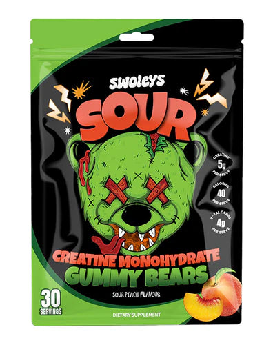 Swoleys Creatine Gummy Bears - Sour Peach