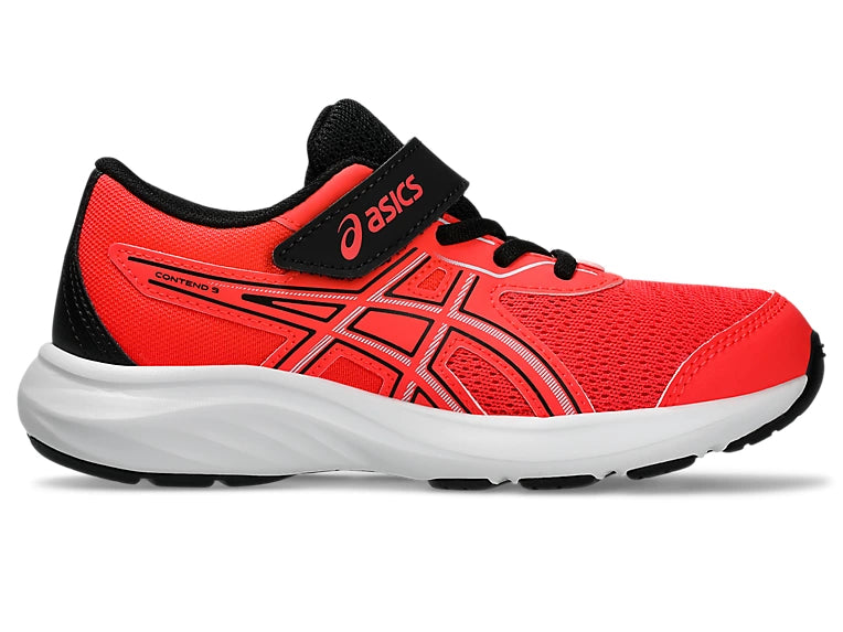 Asics Contend  9 PS Kids - Flash Red/Blue Fade (Velcro)