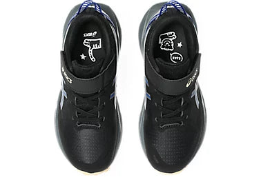 Asics Pre Venture 11 PS Kids Running (Velcro) - Black/Asics Blue