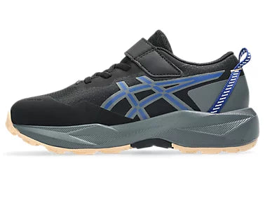 Asics Pre Venture 11 PS Kids Running (Velcro) - Black/Asics Blue