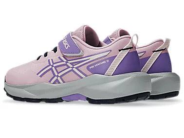 Asics Pre Venture 11 PS Kids Running (Velcro) - Barely Rose/Faded Plum