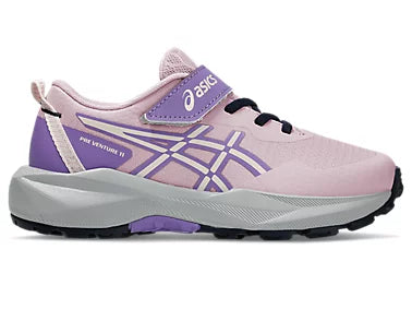 Asics Pre Venture 11 PS Kids Running (Velcro) - Barely Rose/Faded Plum
