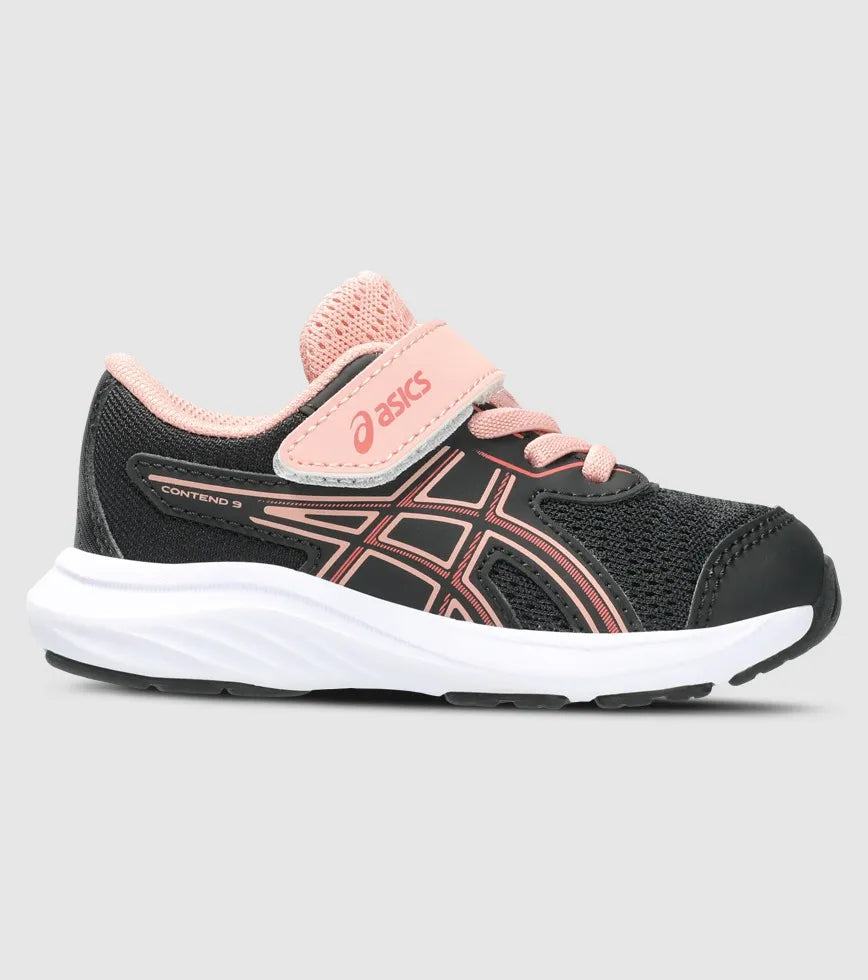 Asics Gel Contend 9 Kids TS School Yard - Black/Dark Pink Clay
