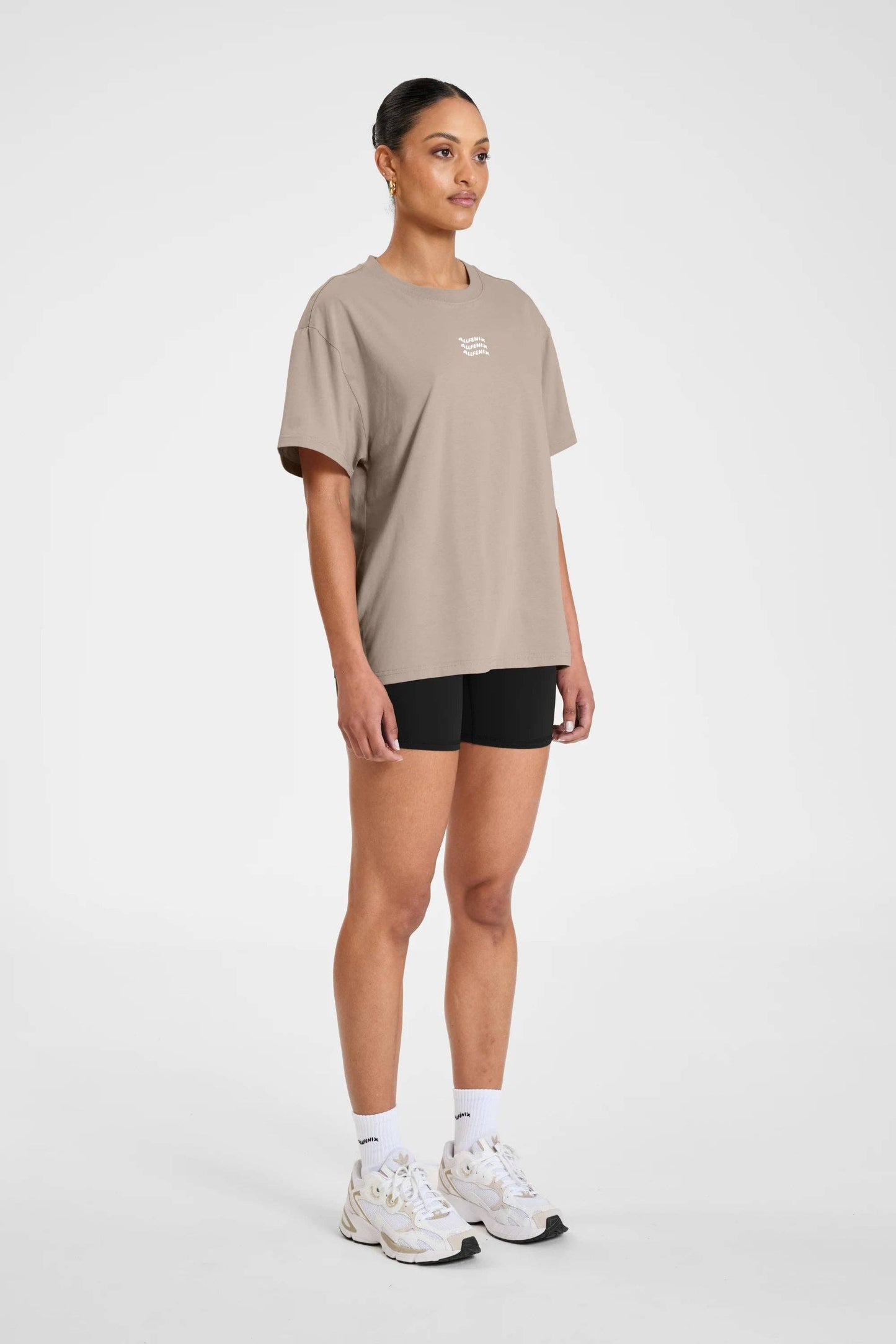 ALLFENIX Waves Logo Tee: Taupe
