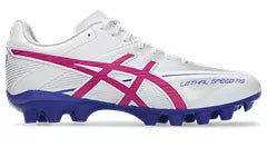 Asics Lethal Speed RS Football Boot - White/Digital Sakura