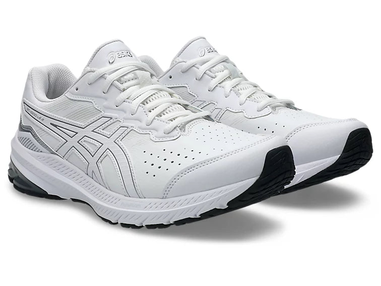 Asics GT-1000 Leather 2 Mens (2E Wide) - White/Piedmont Grey