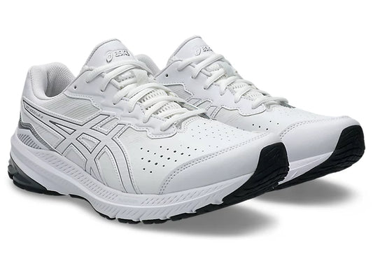 Asics GT-1000 Leather 2 Mens (2E Wide) - White/Piedmont Grey