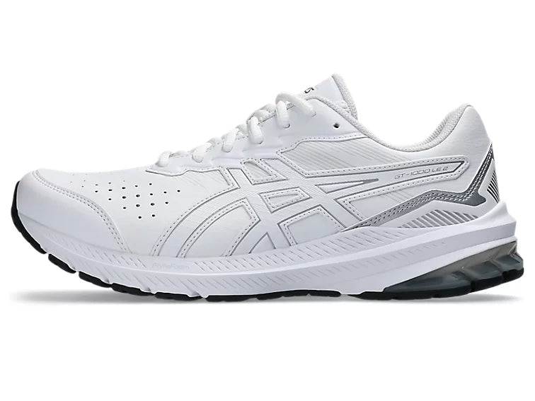 Asics GT-1000 Leather 2 Mens (2E Wide) - White/Piedmont Grey