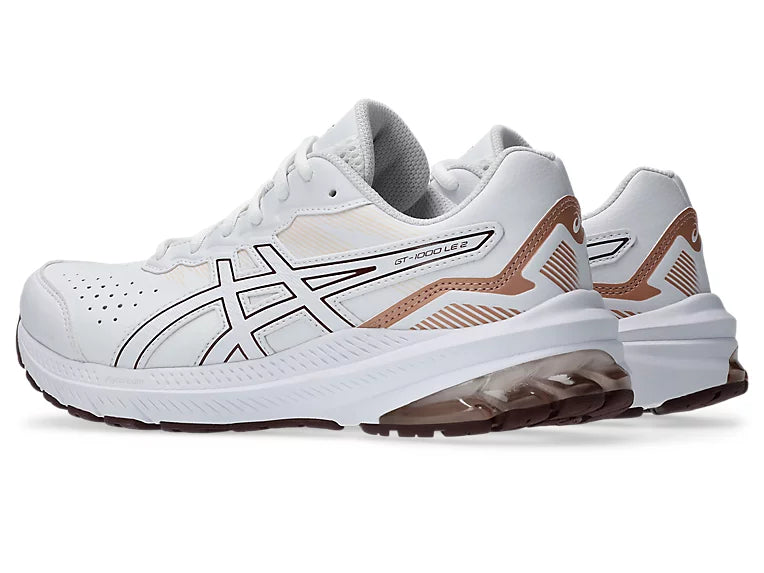 Asics GT-1000 Leather 2 Womens (D Wide) - White/Dark Red Planet