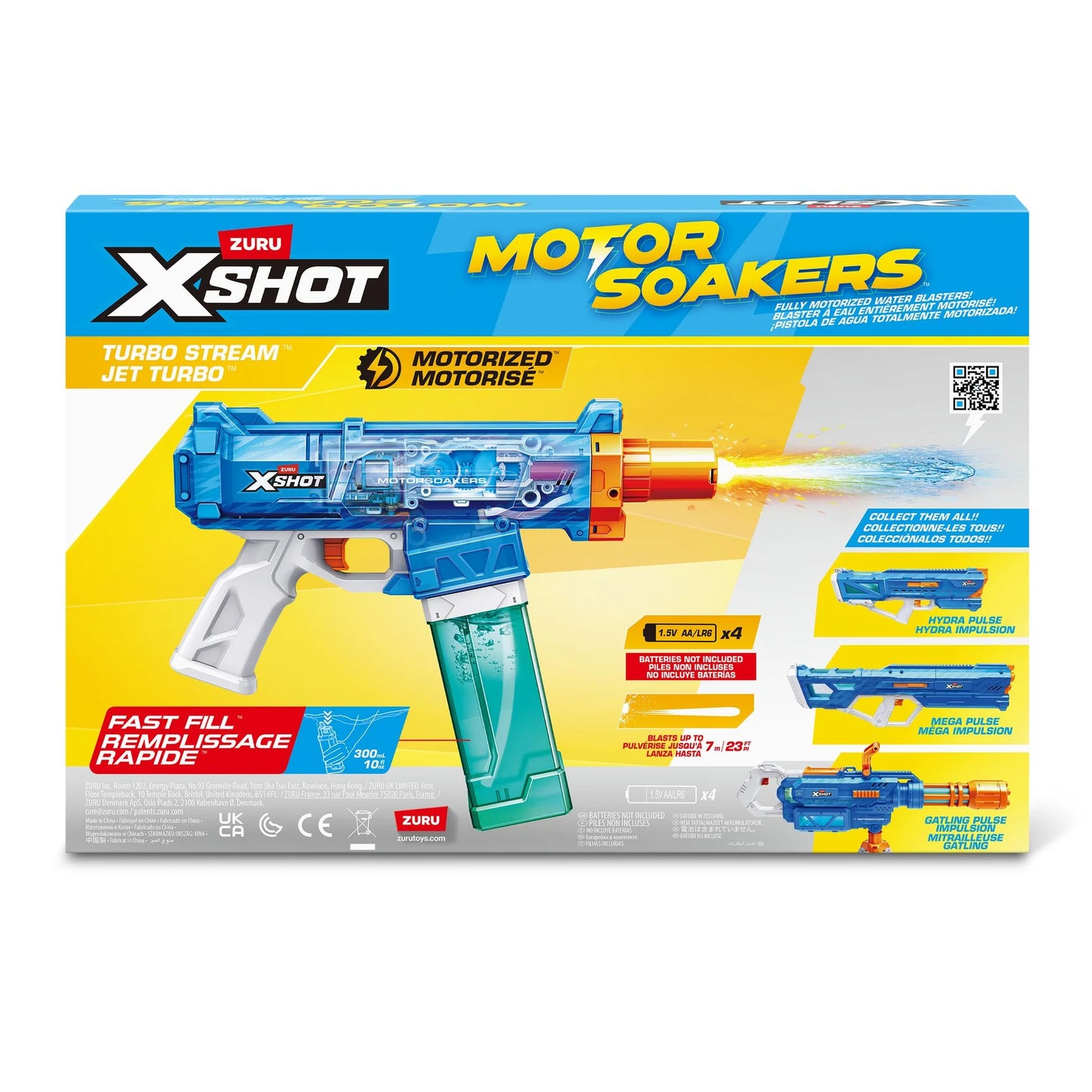 Zuru XSHOT Fast Fill Motor Soakers - Turbo Stream