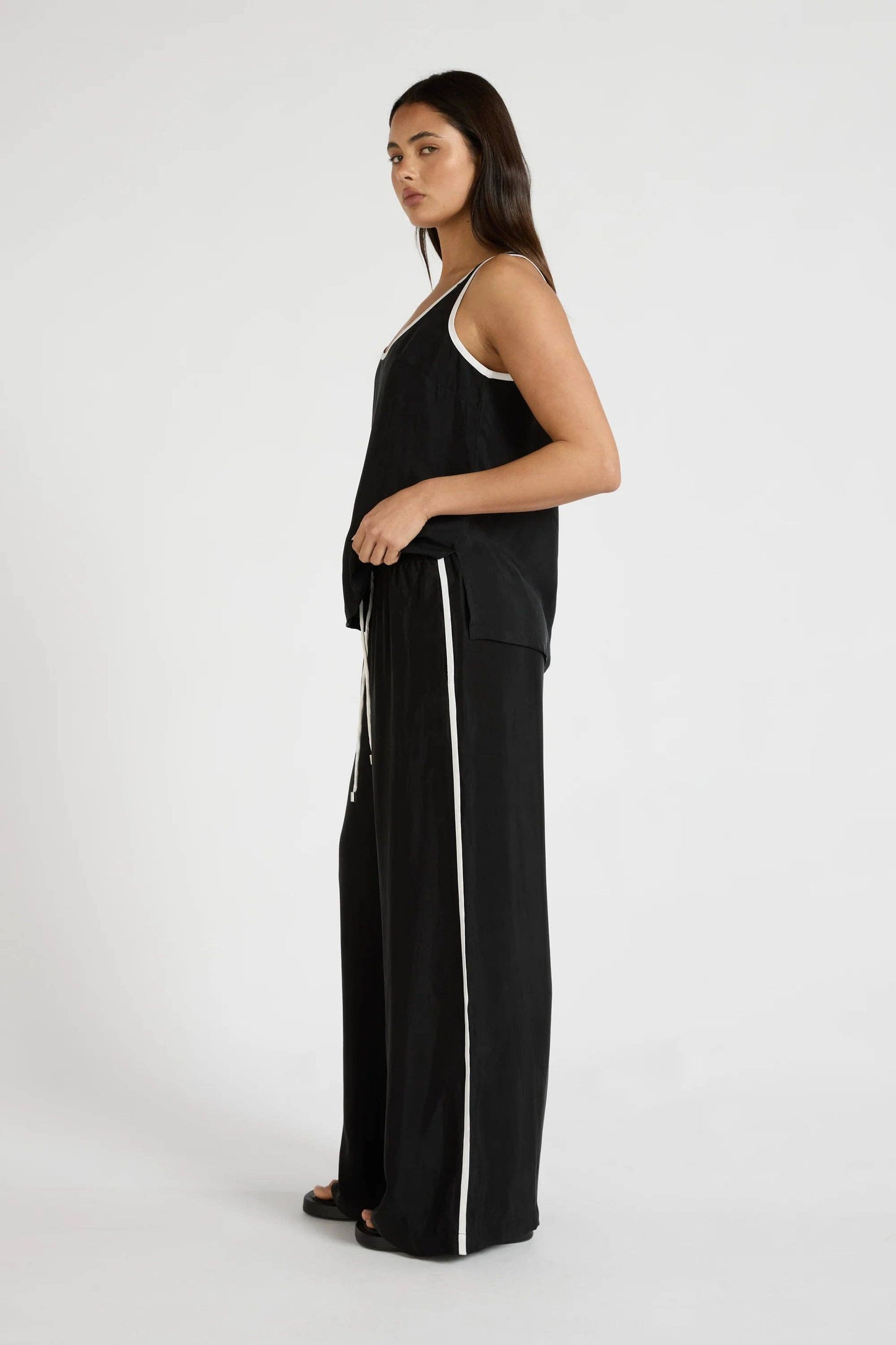 Cupro Contrast Pant