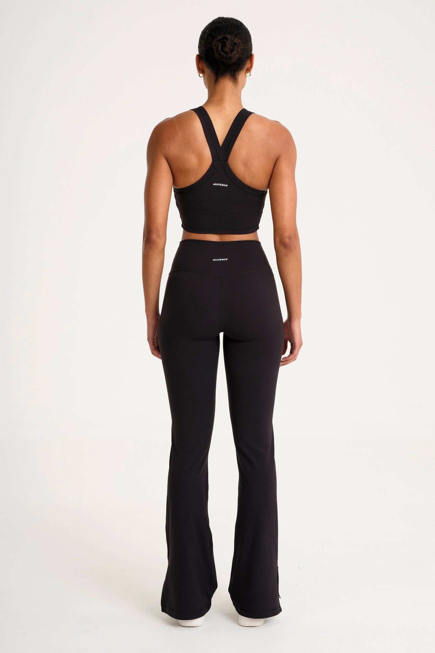 ALLFENIX CloudCore High Neck Longline Sports Bra - Black