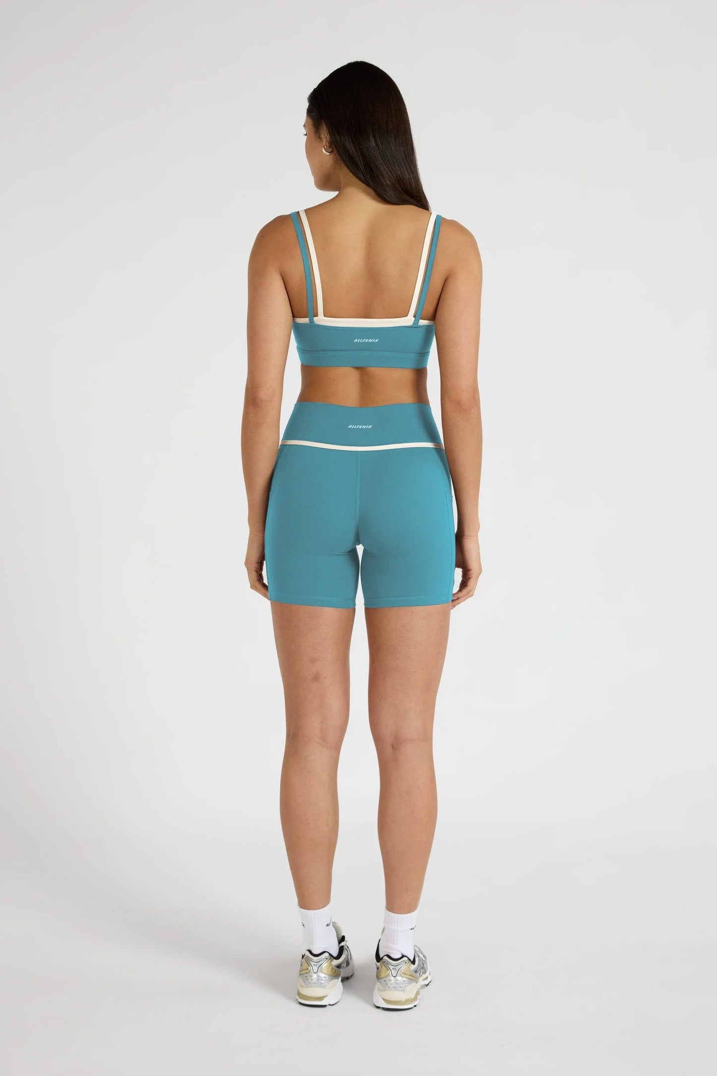 ALLFENIX CloudCore Contrast Double Layer Sports Bra - Lagoon