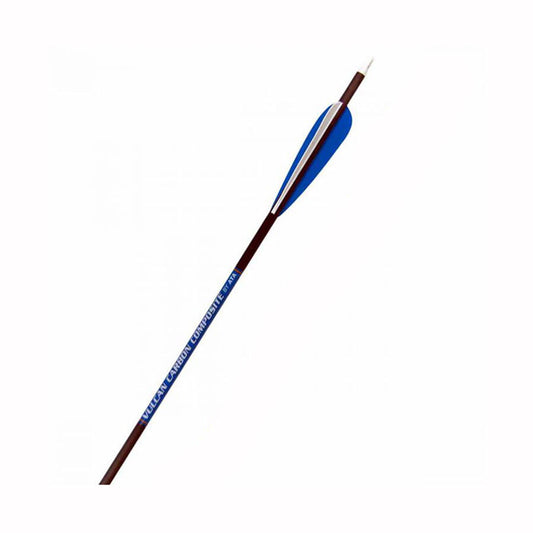 Vulcan Carbon Composite Arrow CAMO- 400 Spine (Blue & White Fletch)