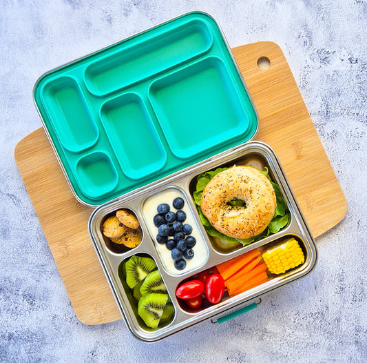 Stainless Steel Bento Lunch Box 5 - Emerald Green