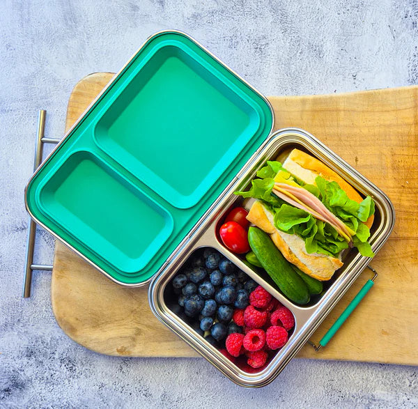Bento Lunch Box 2 Leak Proof - Emerald Green