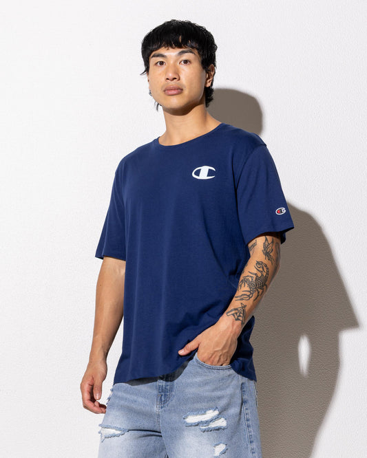 Champion Puff C-Logo Tee - Navy
