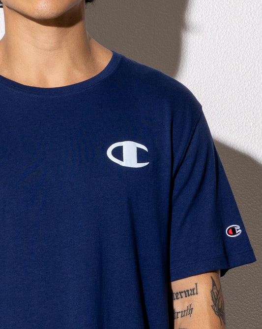 Champion Puff C-Logo Tee - Navy