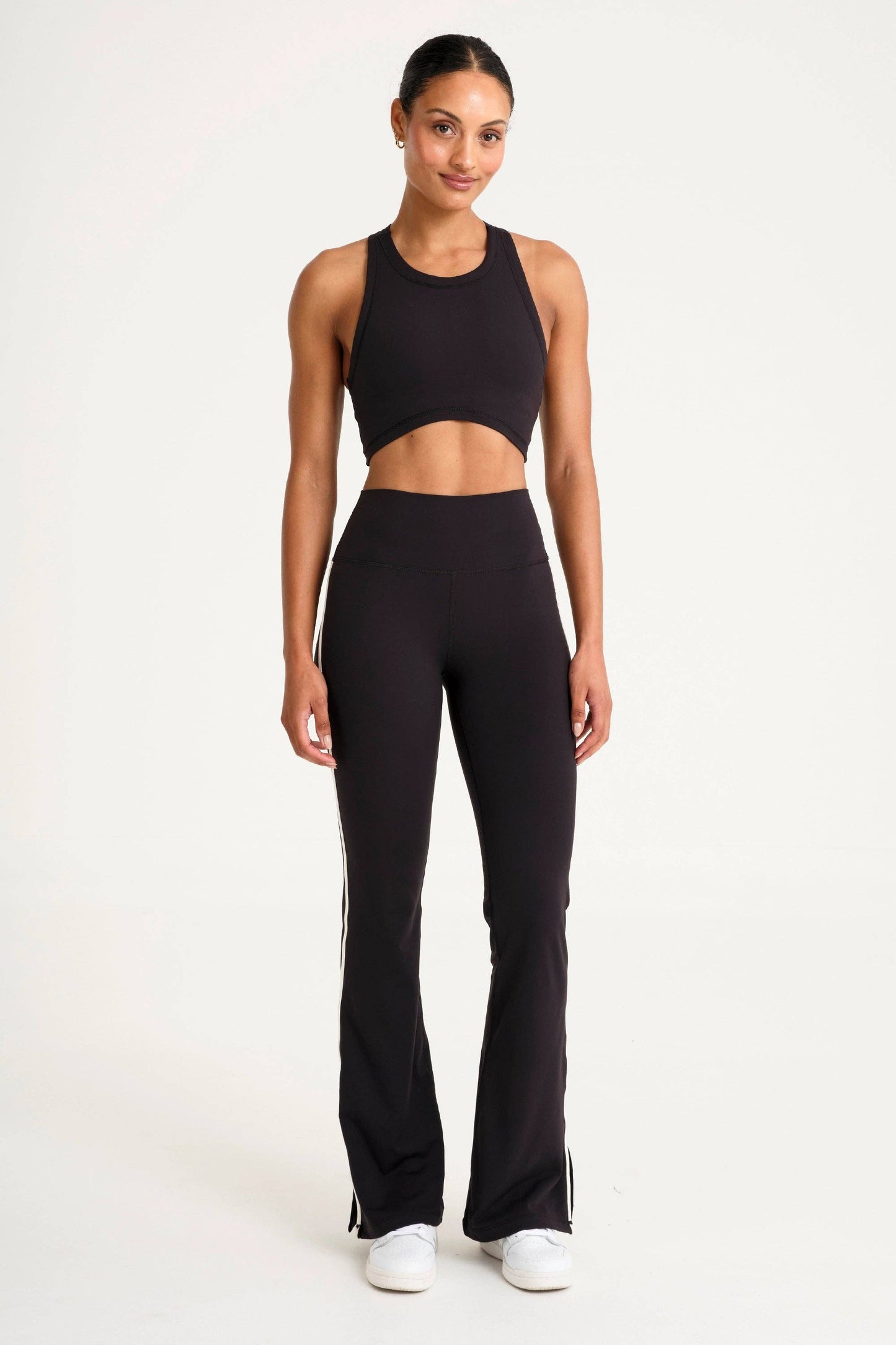 ALLFENIX CloudCore High Neck Longline Sports Bra - Black