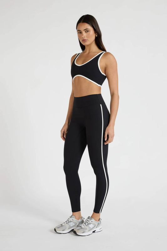 ALLFENIX CloudCore Contrast Stripe 7/8 Legging - Black