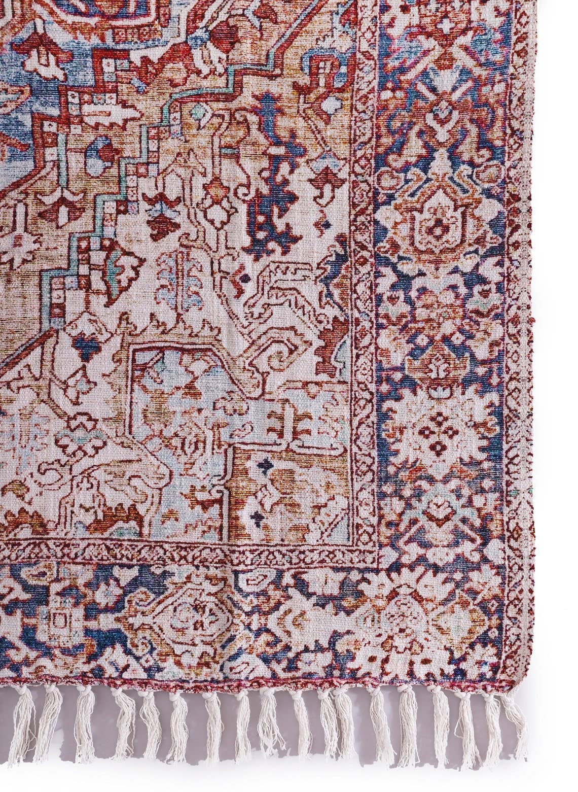 Luxury Rustic Cotton Wool Throw Rug Blanket Quilt - Brown