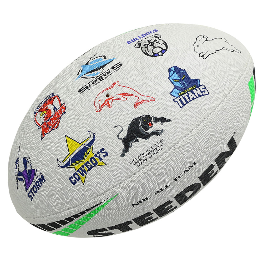 NRL All Team Logo Steeden Premiership Ball