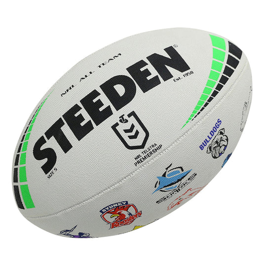 NRL All Team Logo Steeden Premiership Ball