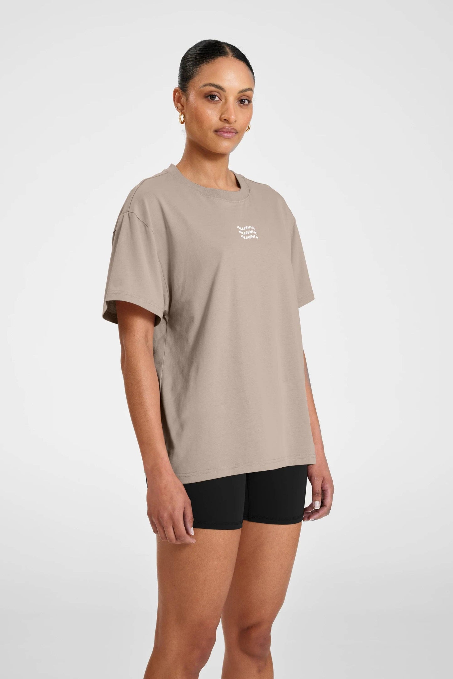 ALLFENIX Waves Logo Tee: Taupe