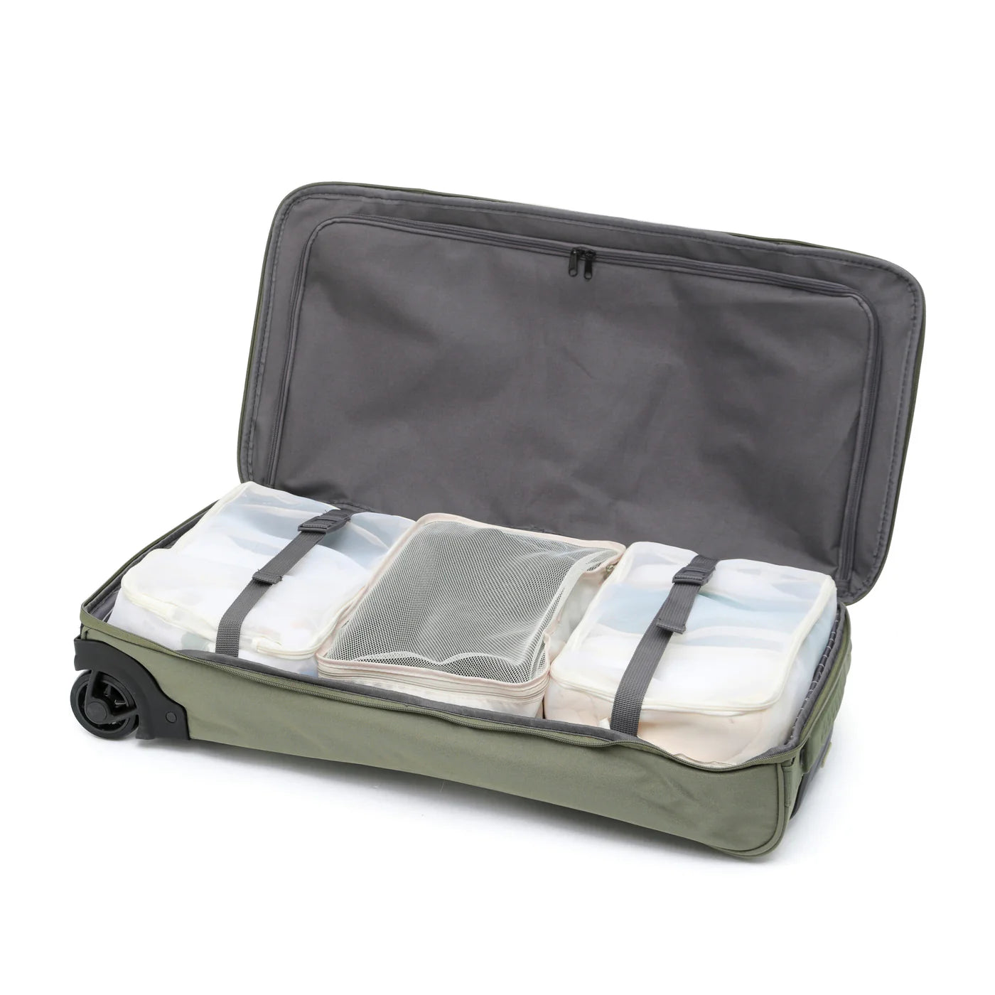 Tosca Medium 70cm Split Compartment Wheel Bag - Khaki