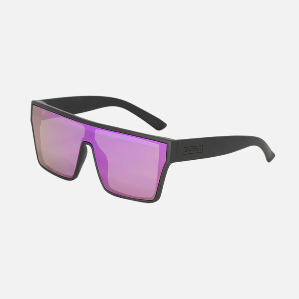 Voodoo - Matte Black Frame Grey Pink Iridium Lens