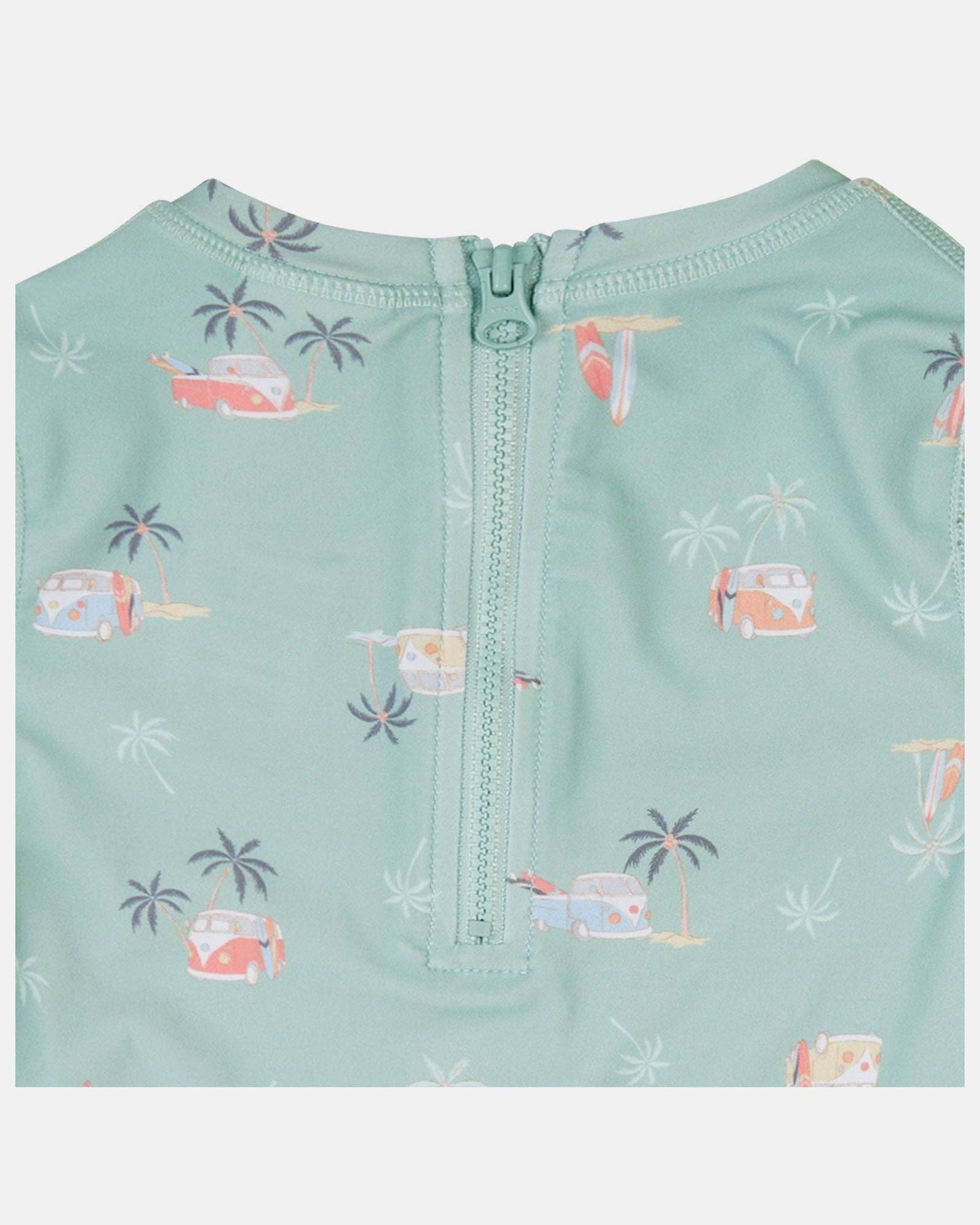 Swim Kids Rashie L/S Half Zip Classic - Uluwatu