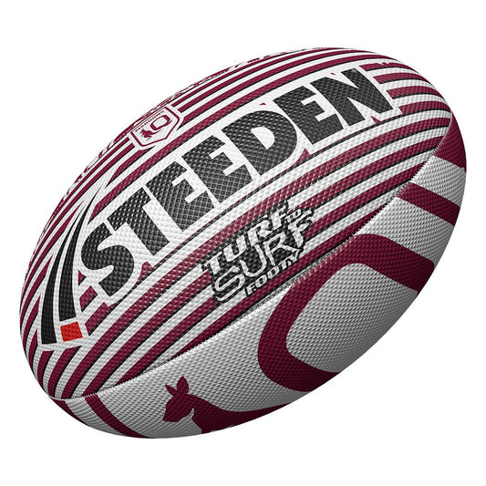 Steeden QLD Maroons Turf to Surf Footy - Size 3