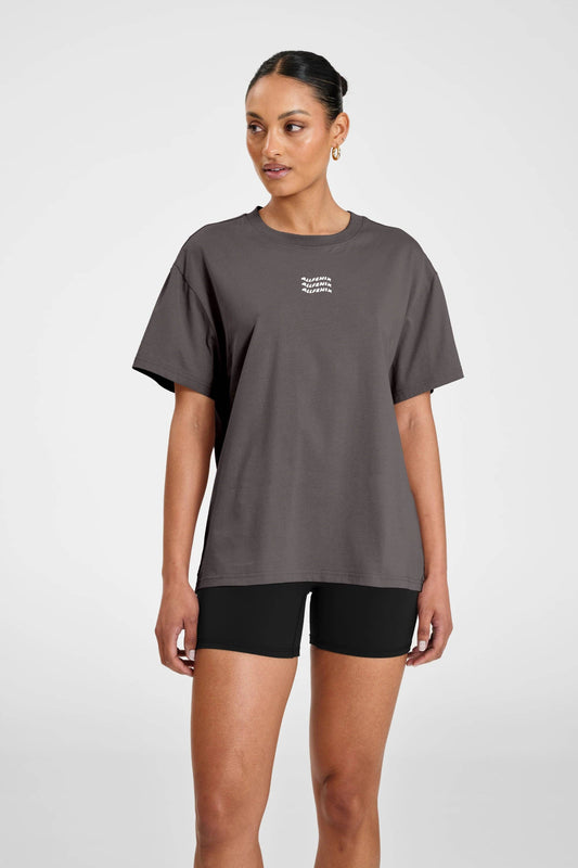 ALLFENIX Waves Logo Tee: Vintage Black