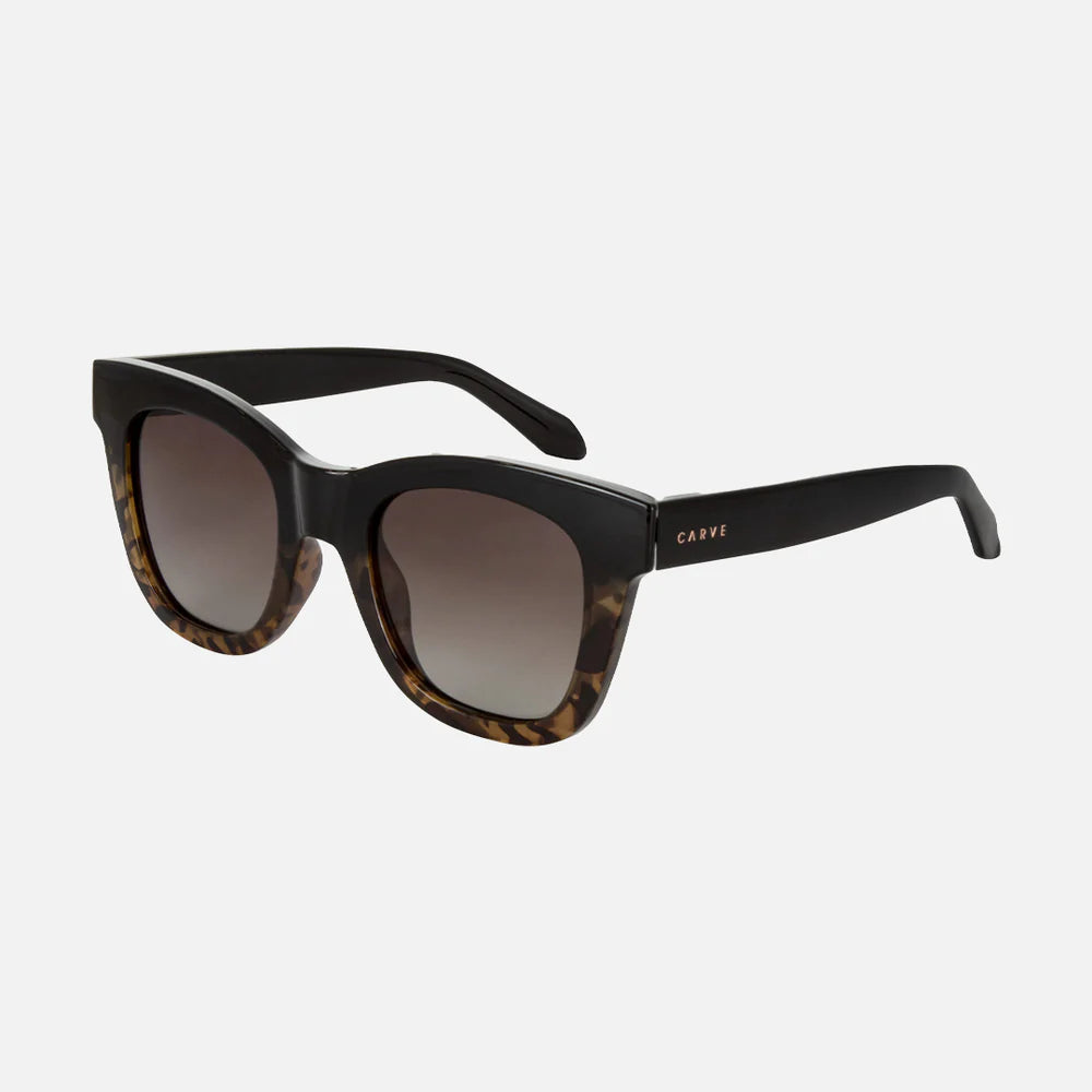 Elba - Black/Milky Tort Gradient Brown Polarized Lens