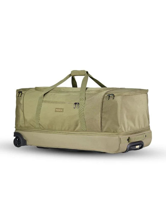 Tosca Large 85cm Split Compartment Wheel Bag - Khaki