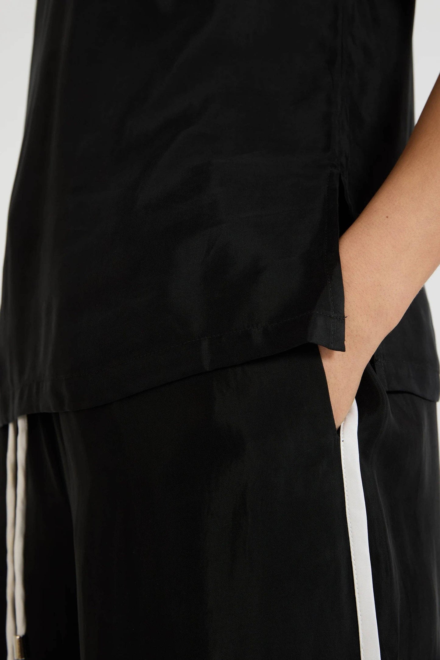 Cupro Contrast Pant