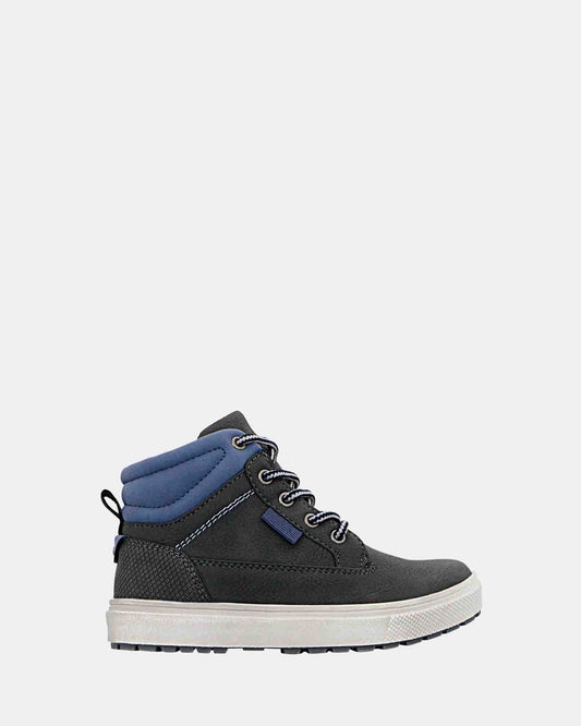 Grosby Phoenix Ankle Boot - Charcoal/Blue