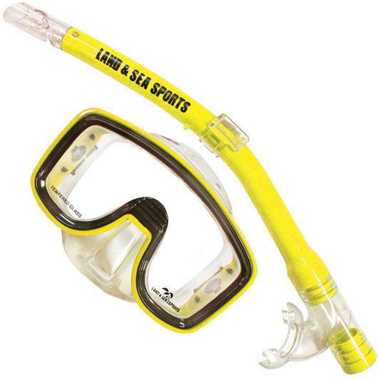 Lagoon Junior Mask & Snorkel Set - Yellow