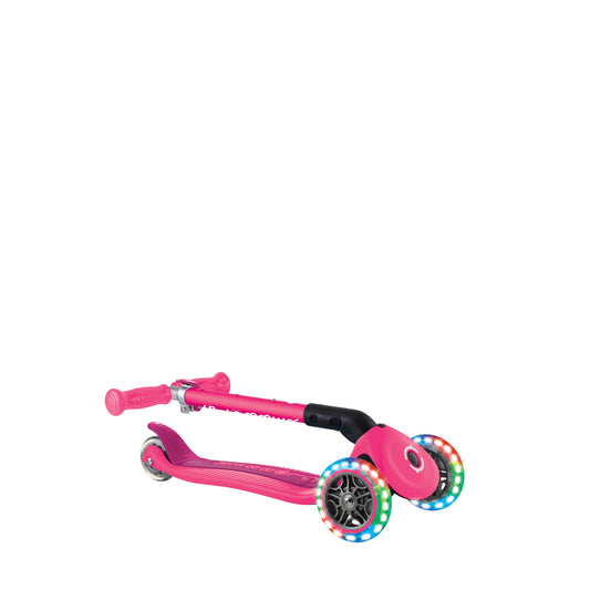 Globber Junior Foldable Lights - Fuchsia (2+yrs)