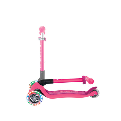 Globber Junior Foldable Lights - Fuchsia (2+yrs)