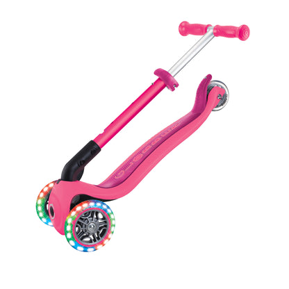 Globber Junior Foldable Lights - Fuchsia (2+yrs)