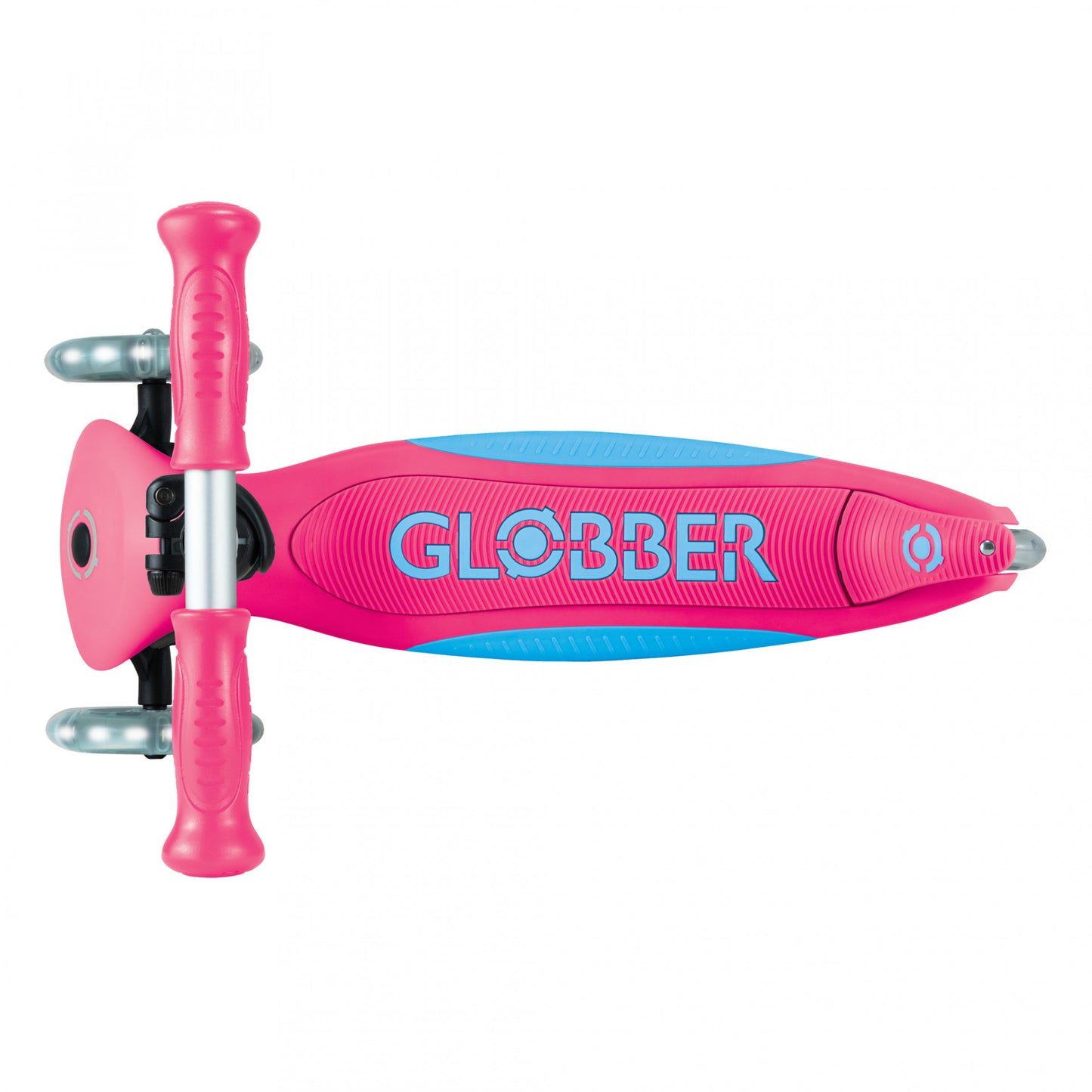 Globber Primo Foldable Plus Lights - Fuchsia Pink