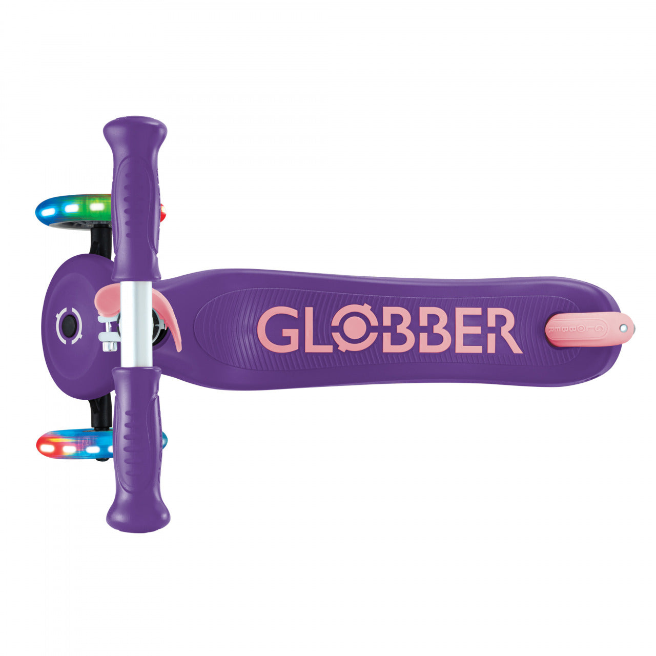 Globber Primo Plus Lights - Dark Purple/Pastel Pink