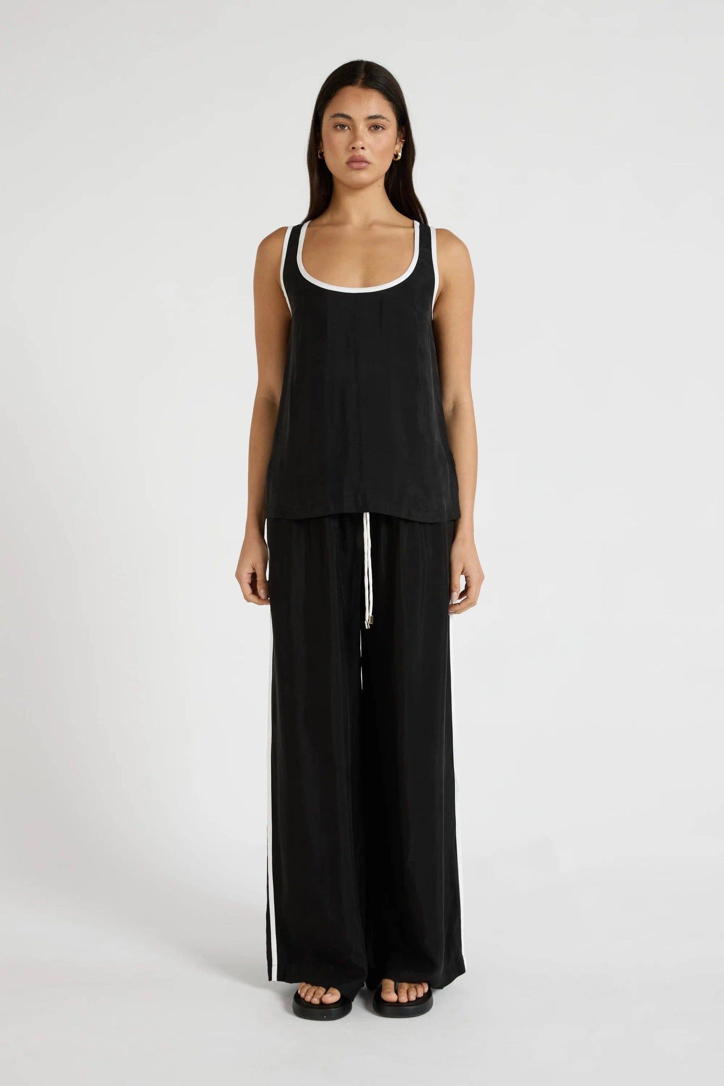 Cupro Contrast Tank