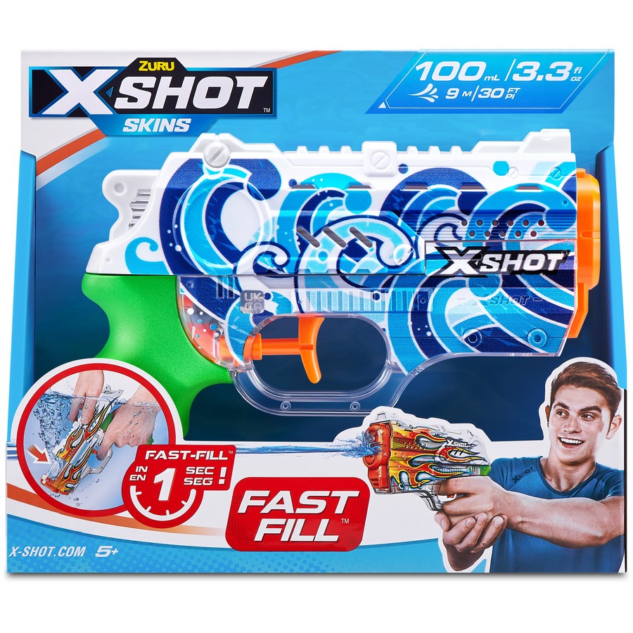 Zuru XSHOT Fast Fill Skins Nano Water Gun – Assorted Styles*