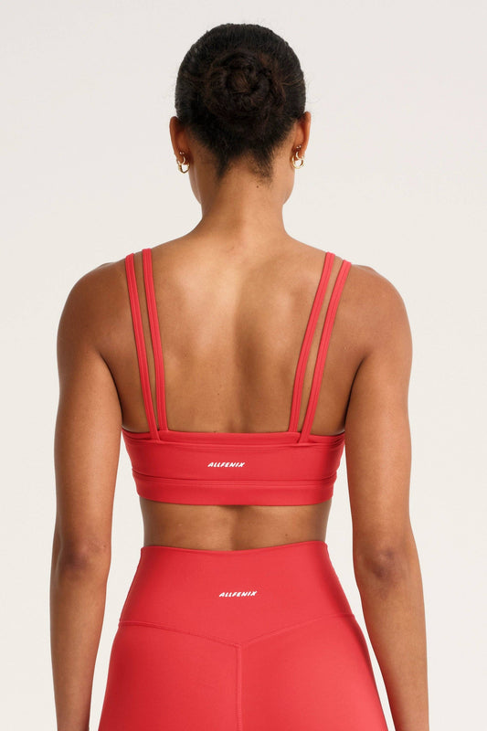 ALLFENIX CloudCore Double Layer Sports Bra: Red / 2XL