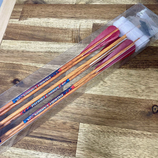 Patriot Carbon "Feather Fetch" Wood Grain - 550 Spine