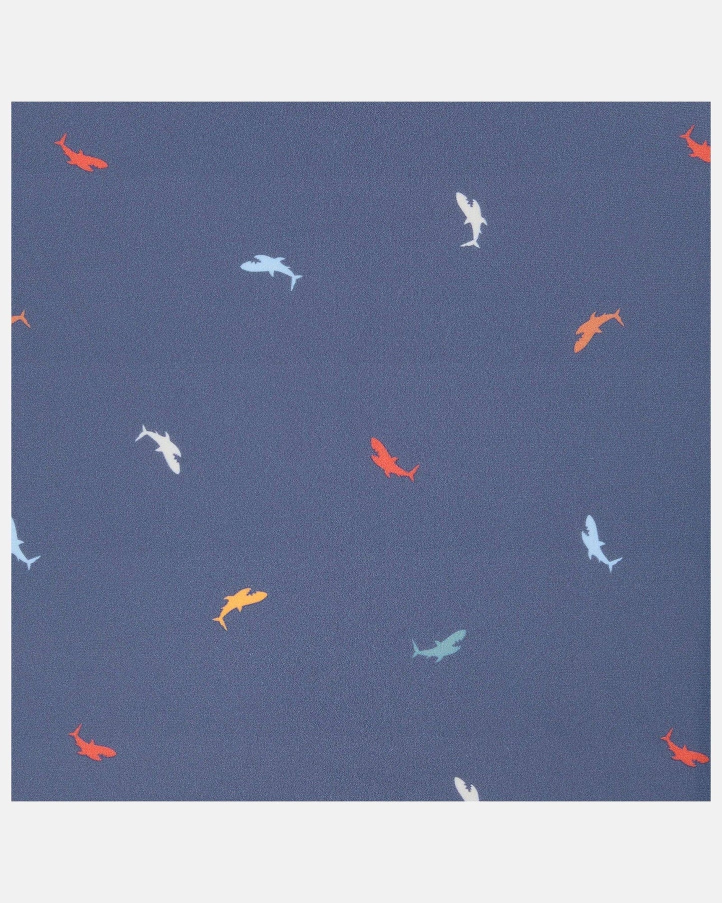 Swim Kids Rashie L/S Half Zip Classic - Big Blue