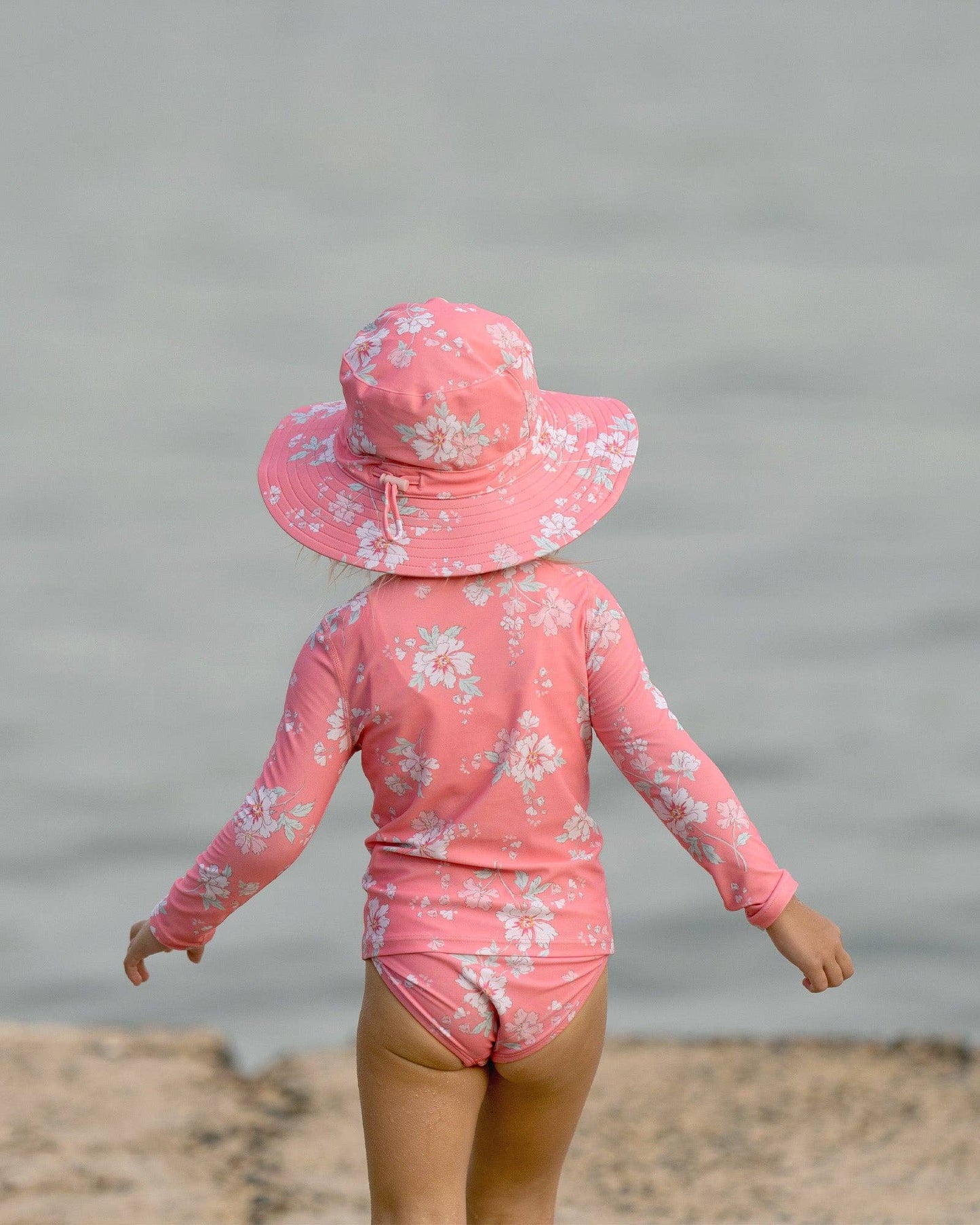 Swim Kids Rashie L/S Full Zip Classic - Scarlet