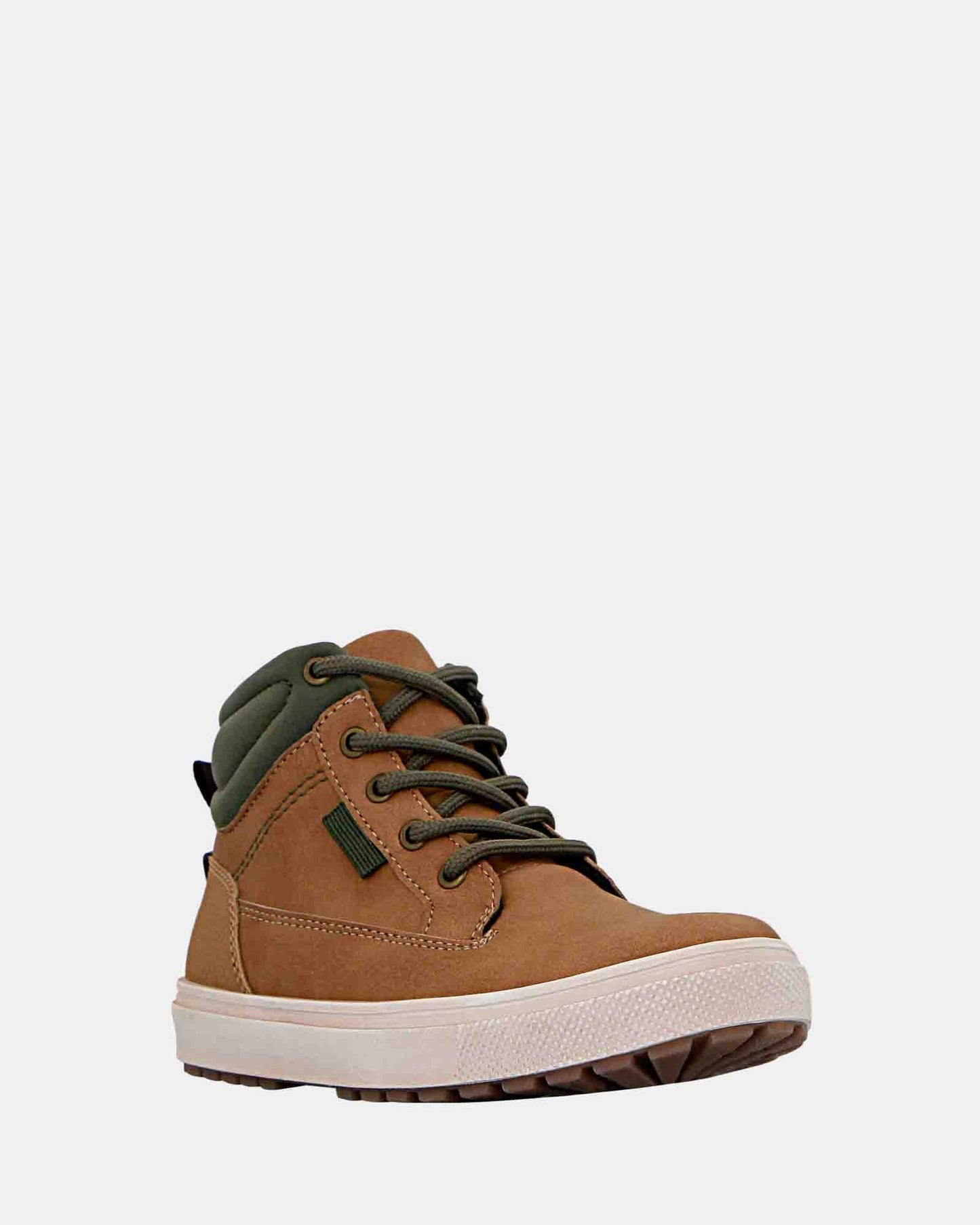 Grosby Phoenix Ankle Boot - Tan/Green